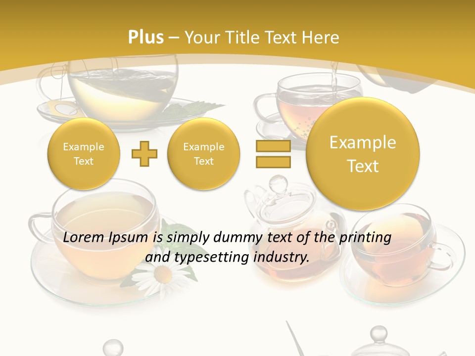 Cup Of Tea Teabag Herbal Medicine PowerPoint Template
