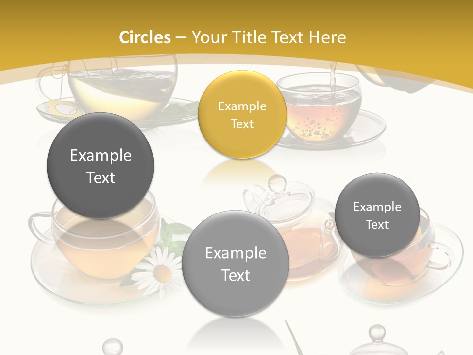 Cup Of Tea Teabag Herbal Medicine PowerPoint Template