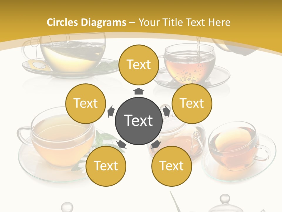 Cup Of Tea Teabag Herbal Medicine PowerPoint Template