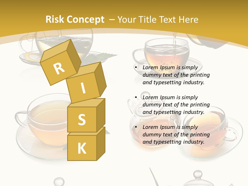 Cup Of Tea Teabag Herbal Medicine PowerPoint Template