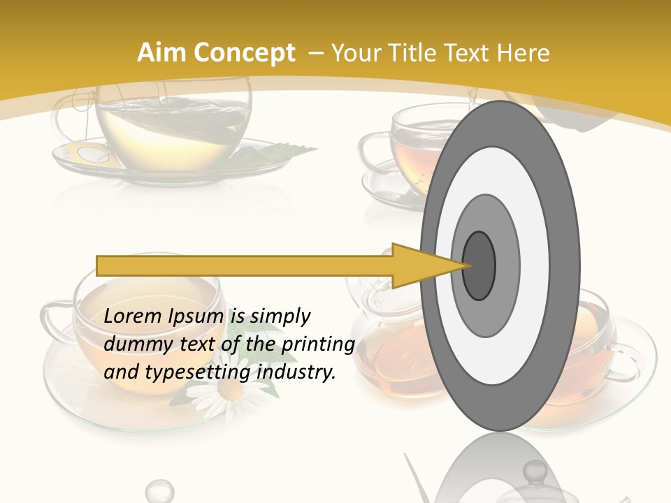 Cup Of Tea Teabag Herbal Medicine PowerPoint Template