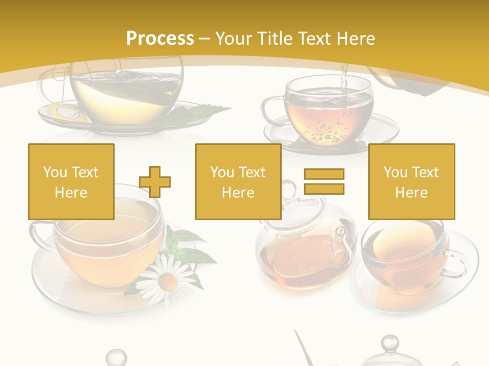Cup Of Tea Teabag Herbal Medicine PowerPoint Template