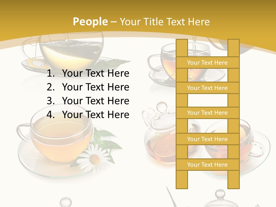 Cup Of Tea Teabag Herbal Medicine PowerPoint Template