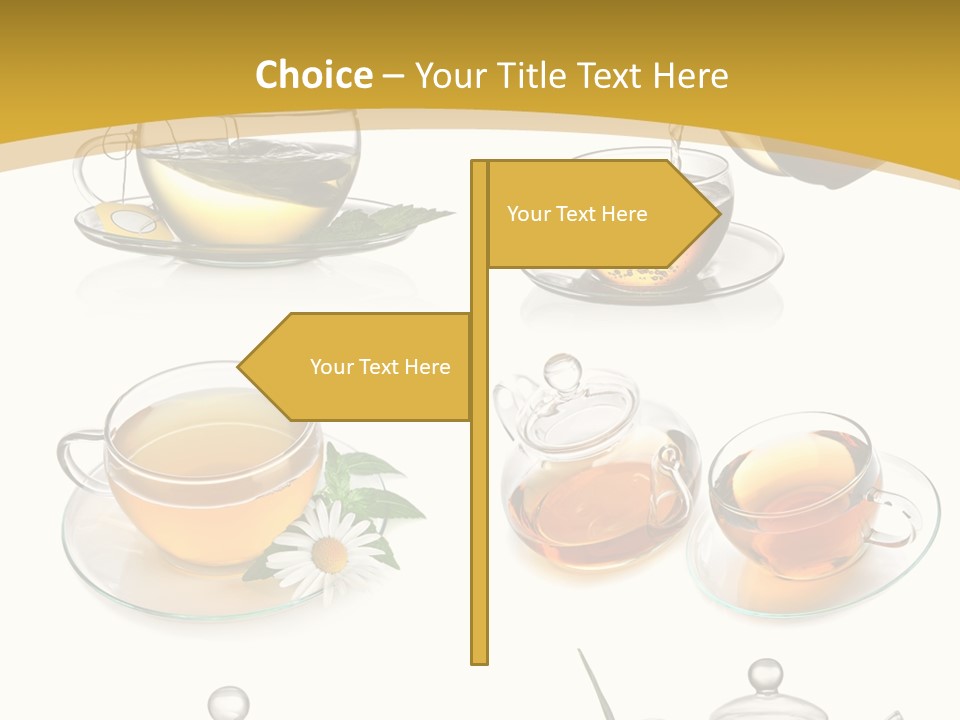 Cup Of Tea Teabag Herbal Medicine PowerPoint Template