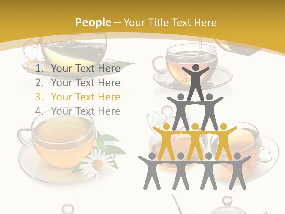 Cup Of Tea Teabag Herbal Medicine PowerPoint Template