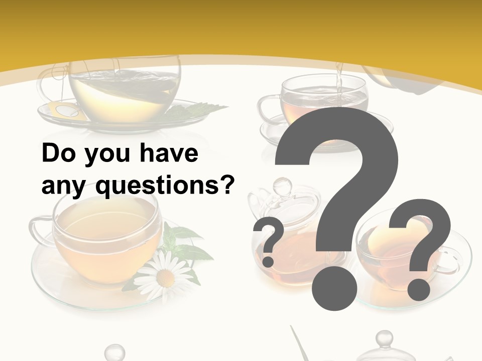 Cup Of Tea Teabag Herbal Medicine PowerPoint Template