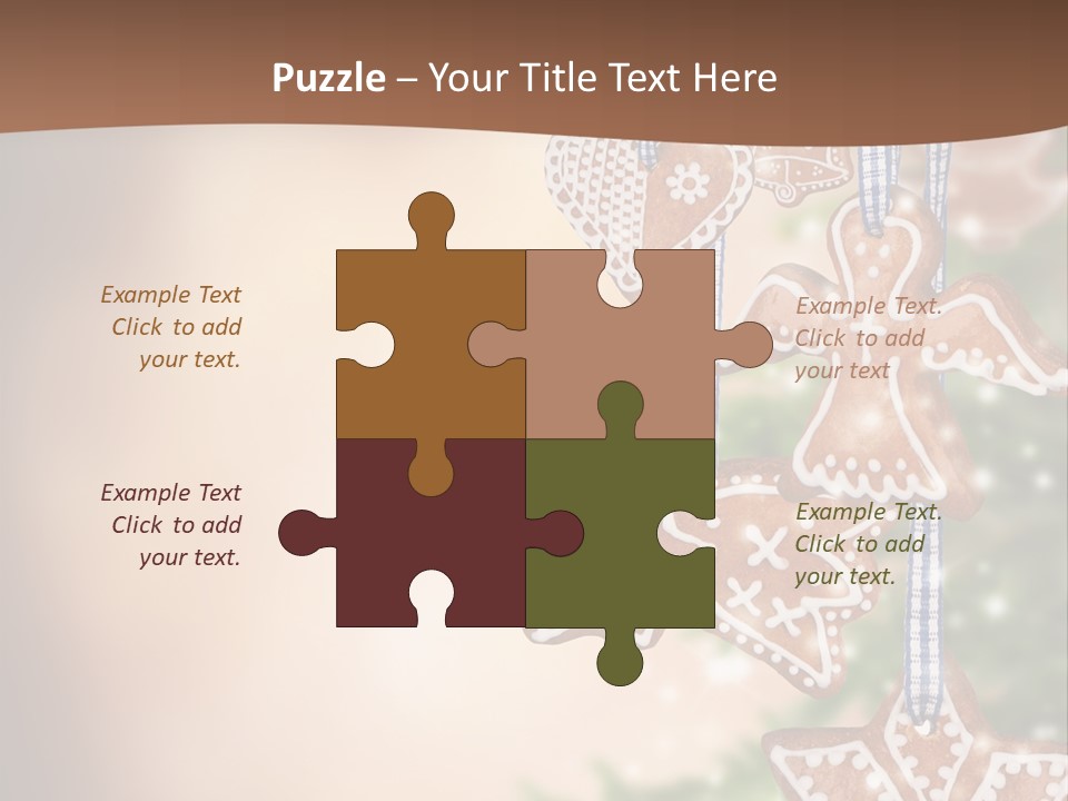 Christmas Xmas Cookies PowerPoint Template