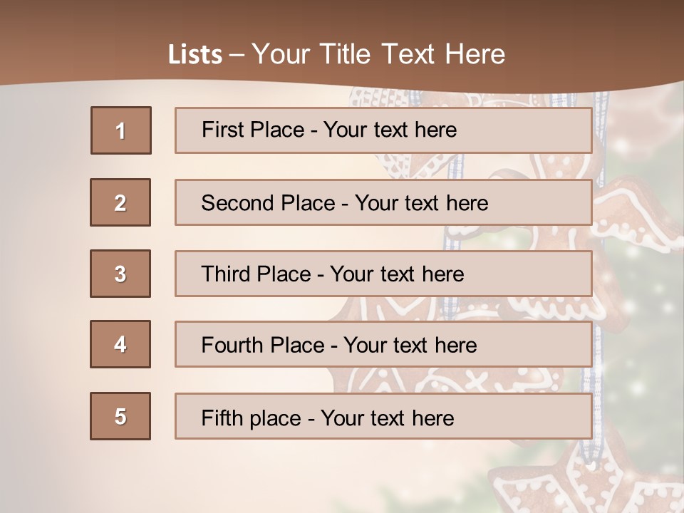 Christmas Xmas Cookies PowerPoint Template