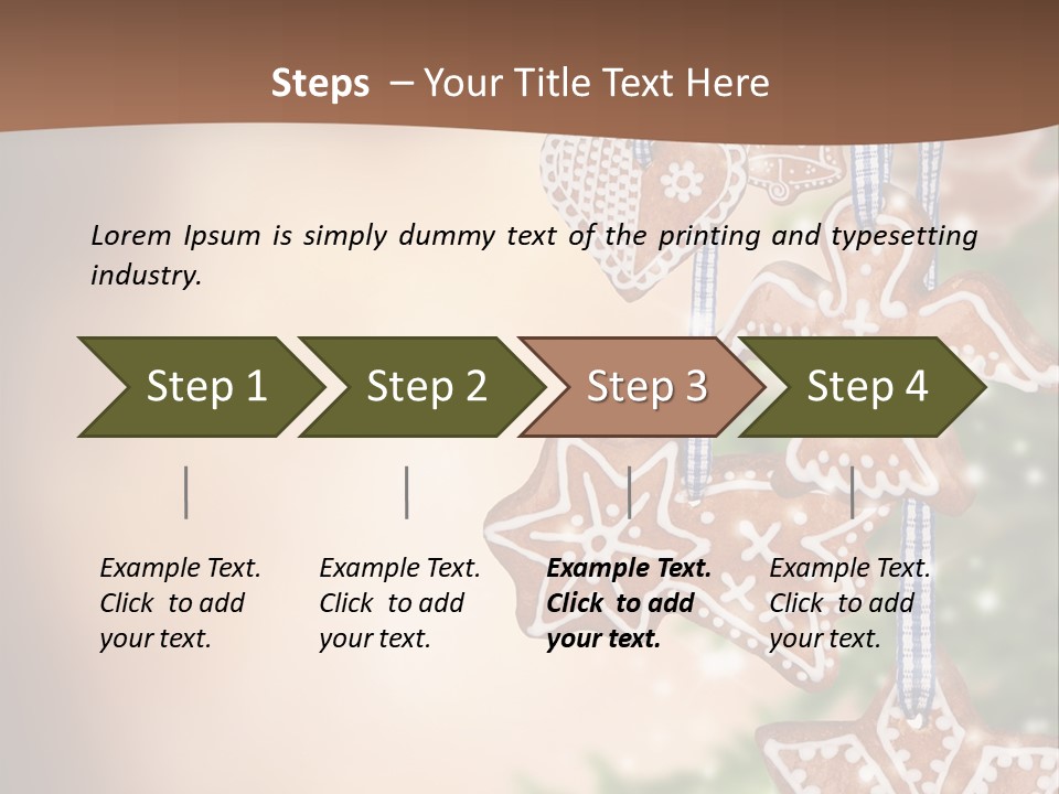 Christmas Xmas Cookies PowerPoint Template