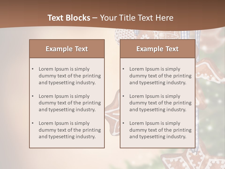 Christmas Xmas Cookies PowerPoint Template