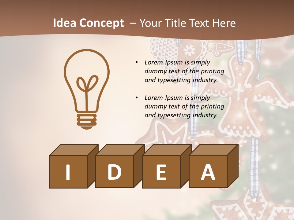 Christmas Xmas Cookies PowerPoint Template