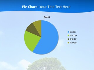 Green Plain Tree PowerPoint Template