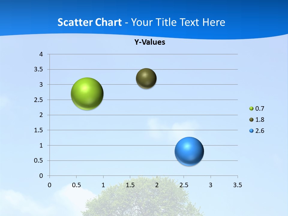 Green Plain Tree PowerPoint Template