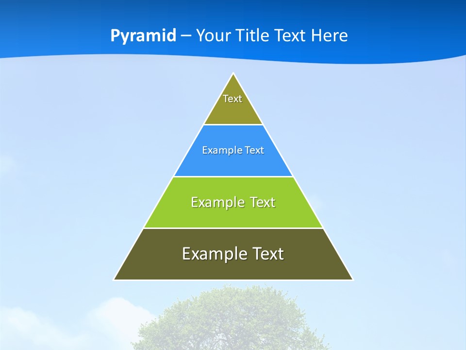 Green Plain Tree PowerPoint Template