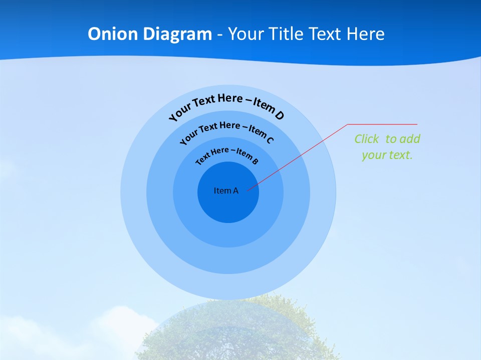 Green Plain Tree PowerPoint Template