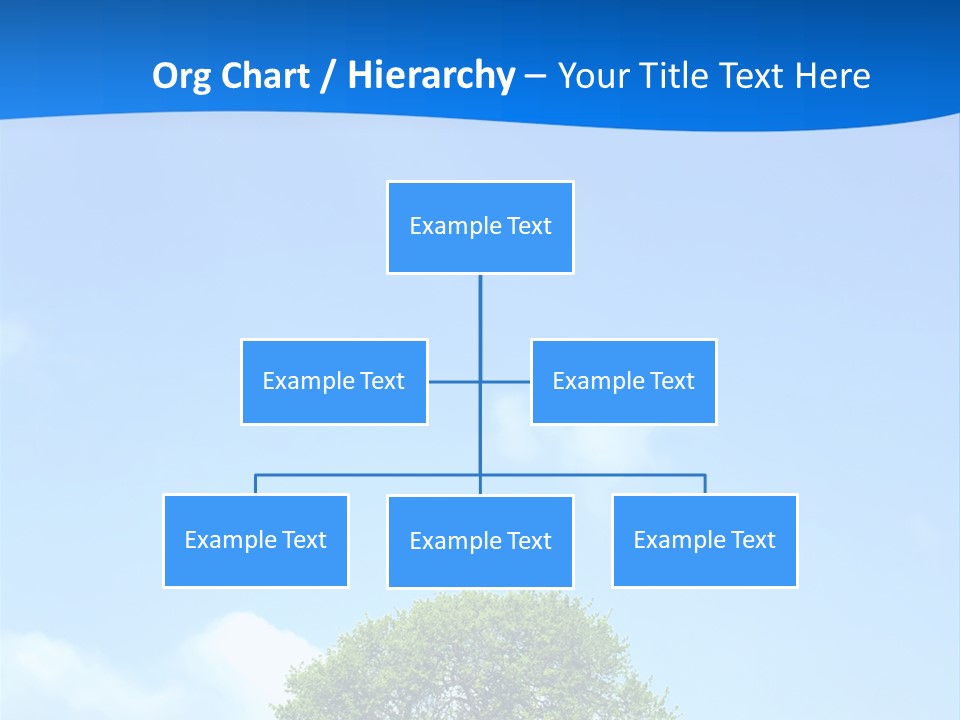 Green Plain Tree PowerPoint Template