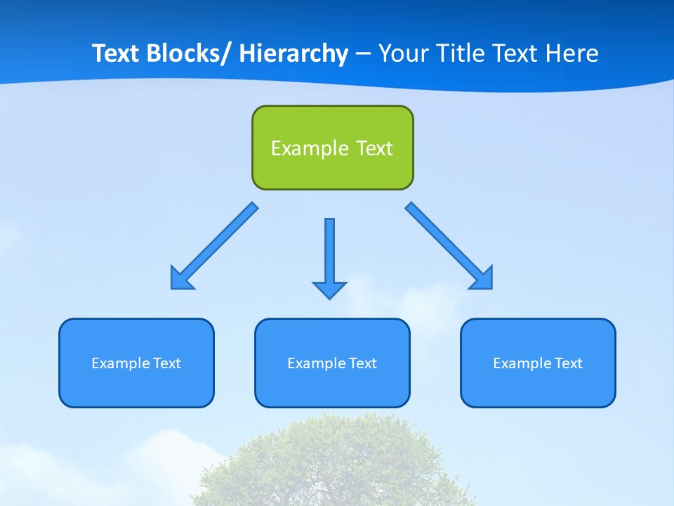 Green Plain Tree PowerPoint Template