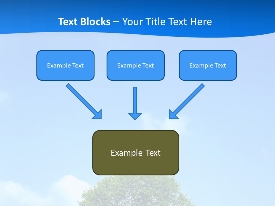 Green Plain Tree PowerPoint Template