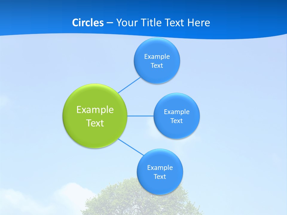 Green Plain Tree PowerPoint Template