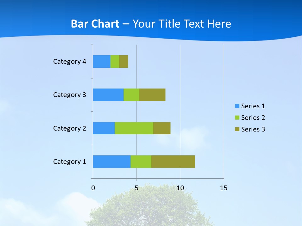 Green Plain Tree PowerPoint Template