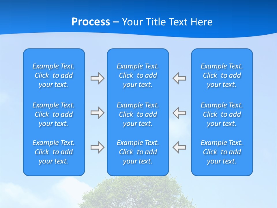 Green Plain Tree PowerPoint Template