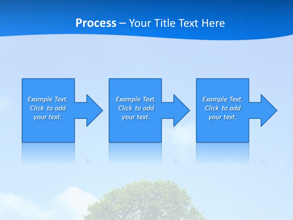 Green Plain Tree PowerPoint Template