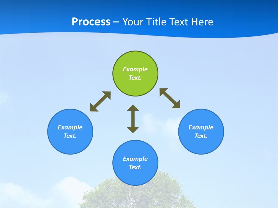 Green Plain Tree PowerPoint Template