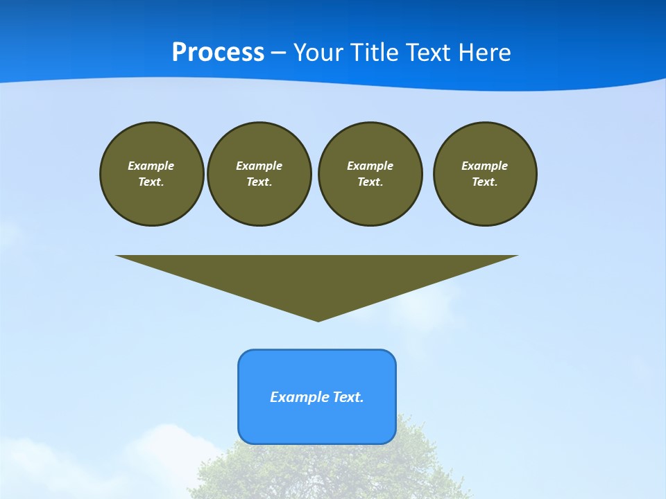 Green Plain Tree PowerPoint Template