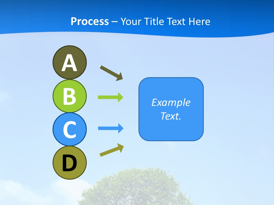 Green Plain Tree PowerPoint Template
