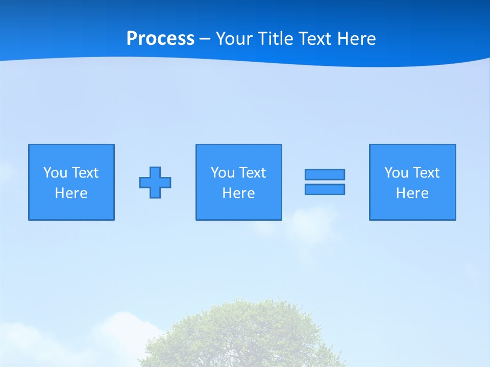Green Plain Tree PowerPoint Template