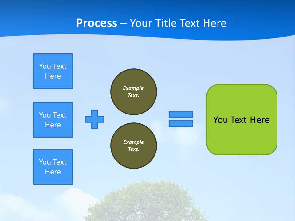 Green Plain Tree PowerPoint Template