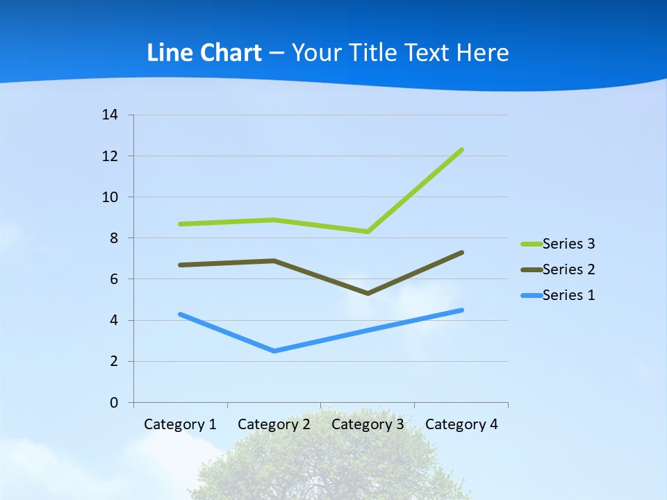 Green Plain Tree PowerPoint Template