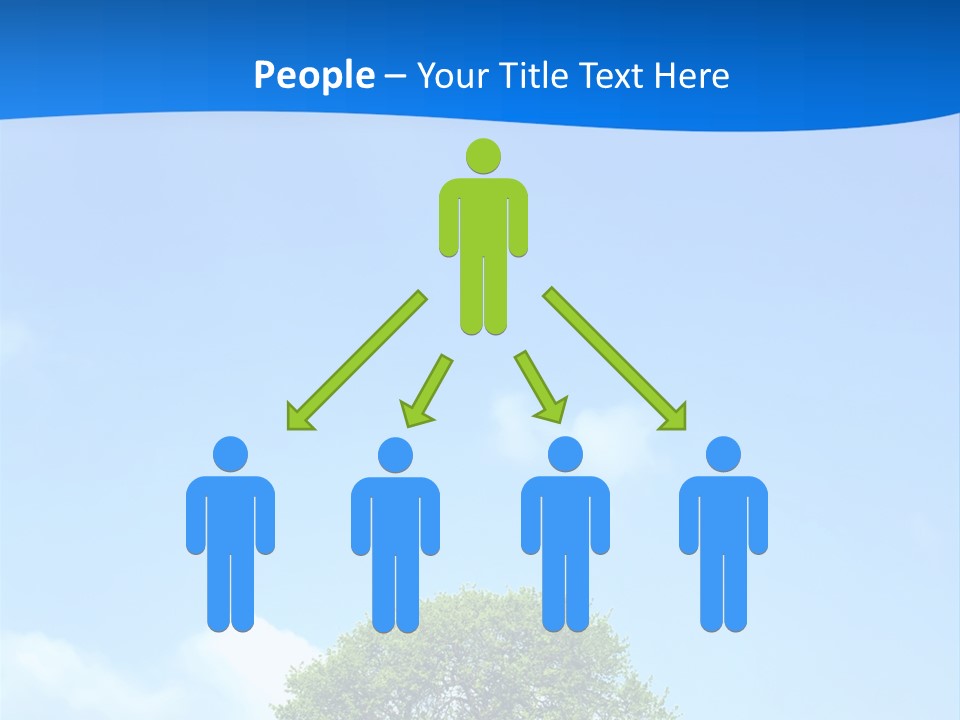 Green Plain Tree PowerPoint Template