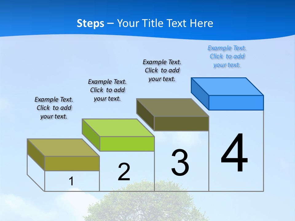 Green Plain Tree PowerPoint Template