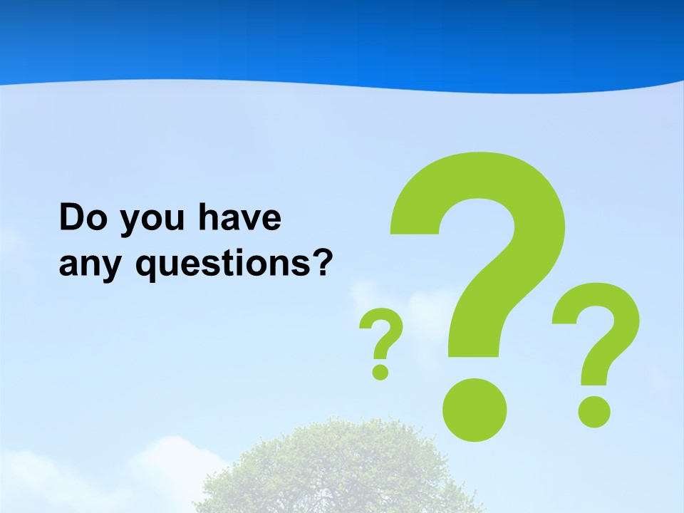 Green Plain Tree PowerPoint Template