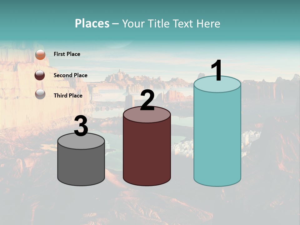 Reflection View Tower PowerPoint Template