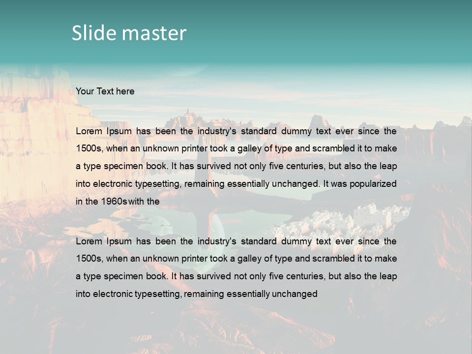 Reflection View Tower PowerPoint Template
