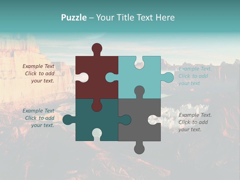 Reflection View Tower PowerPoint Template