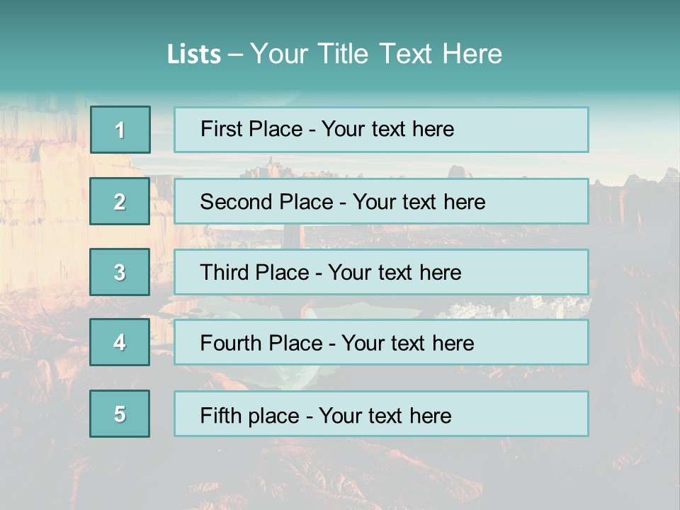 Reflection View Tower PowerPoint Template