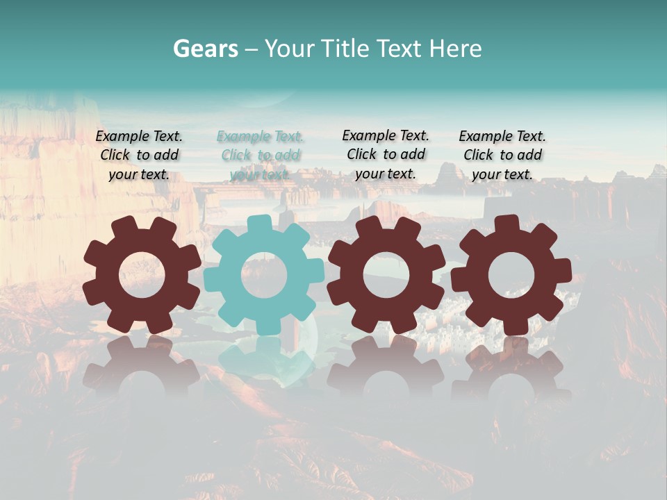 Reflection View Tower PowerPoint Template