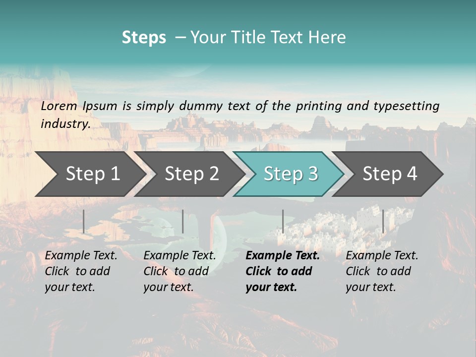 Reflection View Tower PowerPoint Template