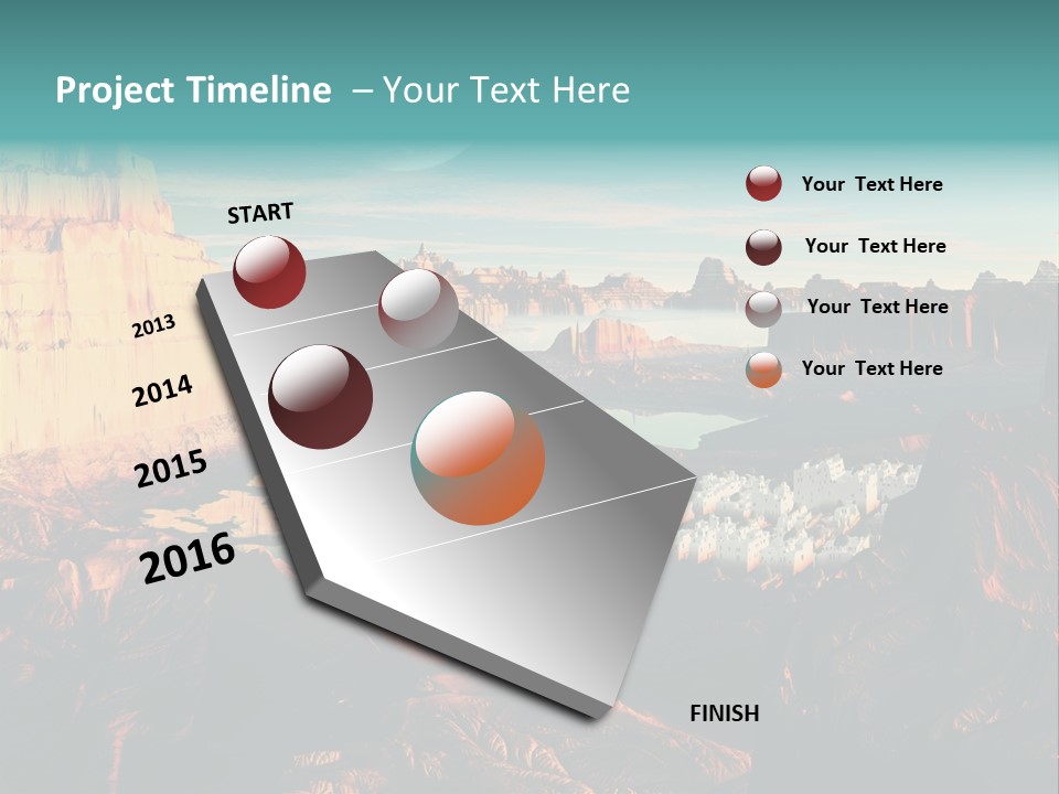 Reflection View Tower PowerPoint Template