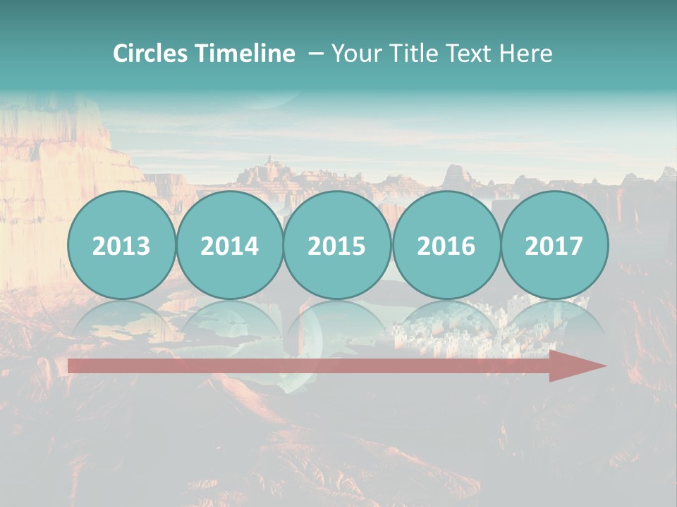 Reflection View Tower PowerPoint Template