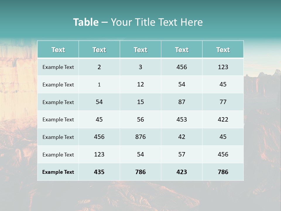 Reflection View Tower PowerPoint Template
