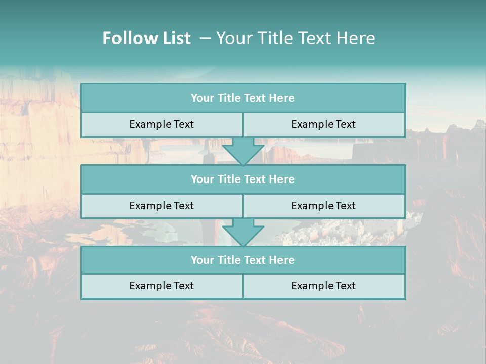 Reflection View Tower PowerPoint Template