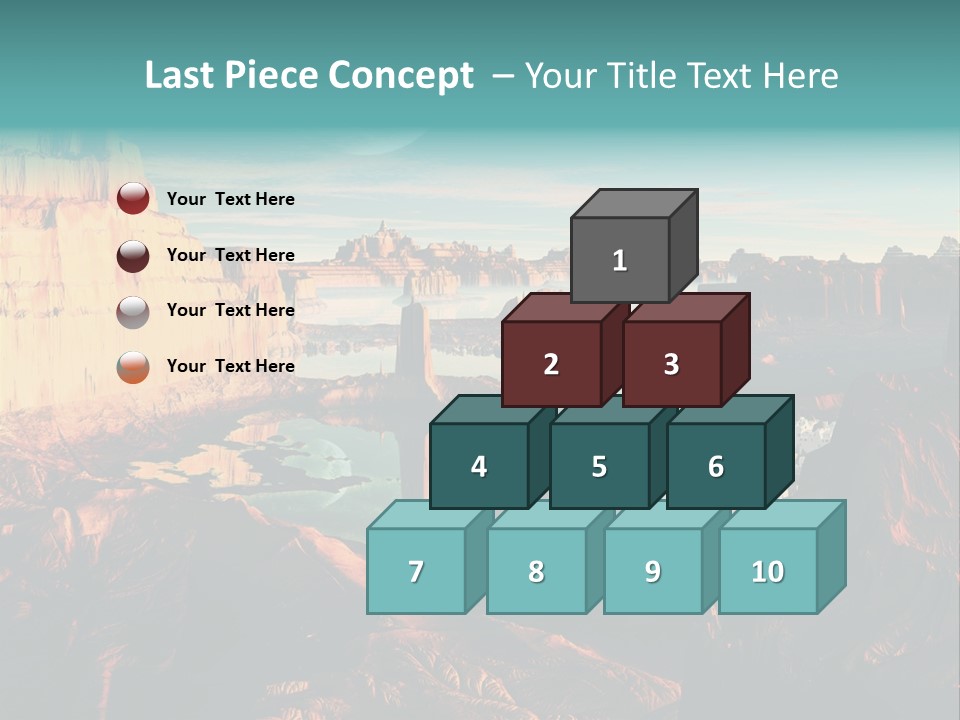 Reflection View Tower PowerPoint Template
