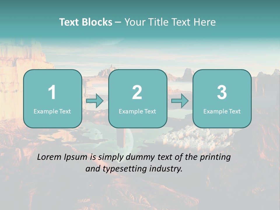 Reflection View Tower PowerPoint Template