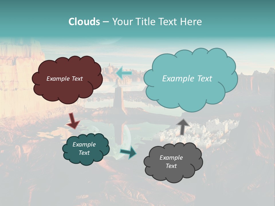 Reflection View Tower PowerPoint Template