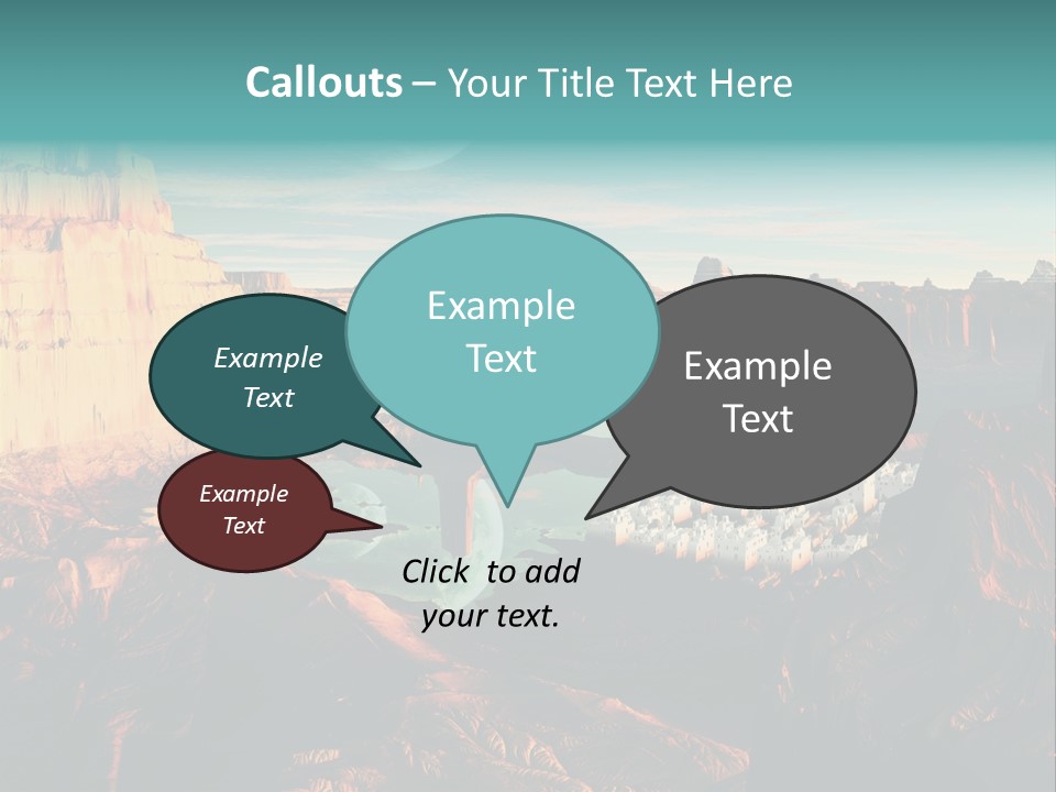 Reflection View Tower PowerPoint Template