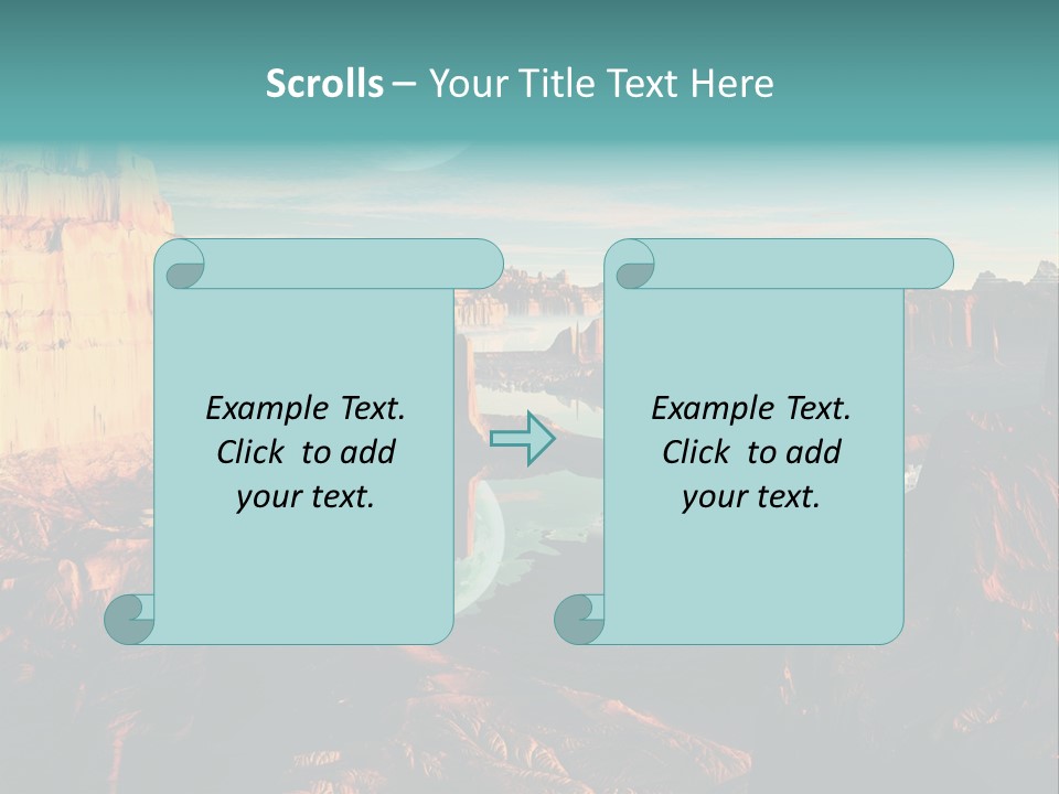 Reflection View Tower PowerPoint Template